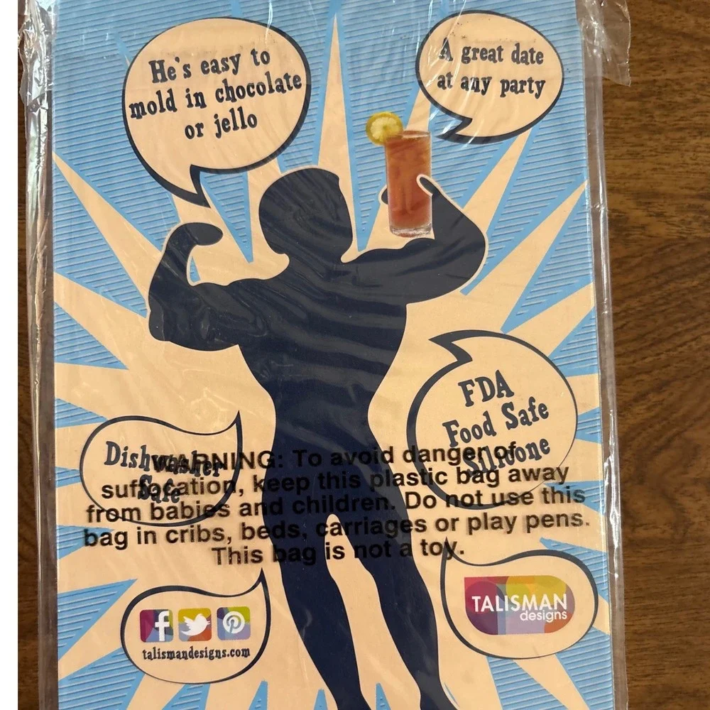 The Perfect Man Ice‎ Cube Mold Frozen In Time Gag Gift Barware Bridal Wedding